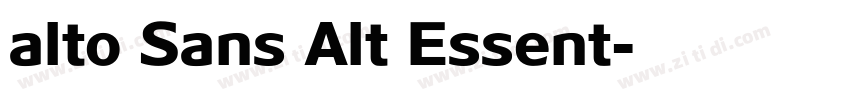 alto Sans Alt Essent字体转换